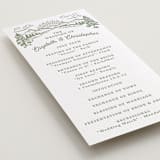 "On The Horizon" - Letterpress Long Programs in Mint by Paper Sun Studio - Detail