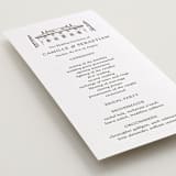 "Villa Balbiano" - Letterpress Long Programs in Graphite by Melinda Denison - Detail