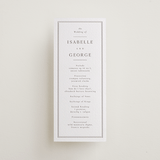 "Formal Serif" - Letterpress Long Programs in Dove Grey by Nicole Walsh - Front