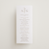 "kouignette" - Letterpress Long Programs in Toffee by chocomocacino - Front