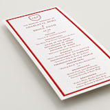 "Racquet" - Letterpress Long Programs in Verona Sunset by Megan Davis - Detail