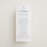 "Aristocratic" - Letterpress Long Programs in Provincial Blue by Creo Study - Front