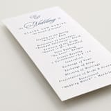 "Aristocratic" - Letterpress Long Programs in Provincial Blue by Creo Study - Detail