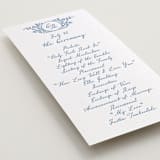 "Garden romance" - Letterpress Long Programs in Sky Blue by Creo Study - Detail