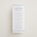"ricciarelli" - Letterpress Long Programs in Denim by chocomocacino - Front