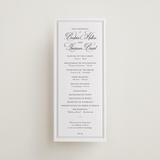 "Bradford" - Letterpress Long Programs in Pewter by Megan Davis - Front