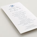 "Chesapeake" - Letterpress Long Programs in Sky Blue by Megan Davis - Detail