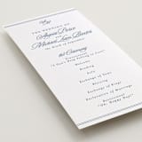 "Stately" - Letterpress Long Programs in Provincial Blue by Creo Study - Detail