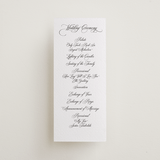 "palazzo" - Letterpress Long Programs in Soft Black by Benita Crandall - Front