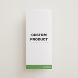 "Minted Custom" - Letterpress Long Programs in Pear | Soft Black | Blind Deboss by Minted Custom - Front