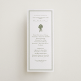 "wedding bouquet" - Letterpress Long Programs in Artichoke by Lori Wemple - Front