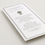 "wedding bouquet" - Letterpress Long Programs in Artichoke by Lori Wemple - Detail