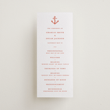 "lobster" - Letterpress Long Programs in Poppy by Pippa Shaw - Front