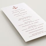 "lobster" - Letterpress Long Programs in Poppy by Pippa Shaw - Detail