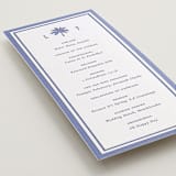 "preston" - Letterpress Long Programs in Bluebell by Sara Hicks Malone - Detail