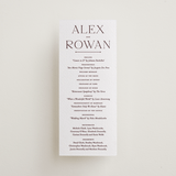 "Quiet Luxury" - Letterpress Long Programs in Clove by Oscar and Emma - Karly Depew - Front