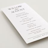 "Willow" - Letterpress Long Programs in Cacao Bean by Snow and Ivy - Detail