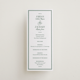"Fresh Classic" - Letterpress Long Programs in Evergreen by letterfix - Front