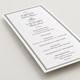 "Fresh Classic" - Letterpress Long Programs in Evergreen by letterfix - Detail