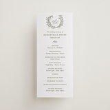 "Garden Script" - Letterpress Long Programs in Artichoke by Katherine Moynagh - Front