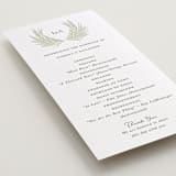"Shoreline Elegance" - Letterpress Long Programs in Honeydew by Lucrecia Caporale - Detail