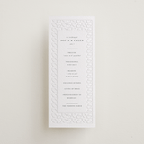 "cerchi" - Letterpress Long Programs in Slate by Vera Lim - Front