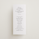 "Bespoke" - Letterpress Long Programs in Soft Black | Blind Deboss by Meggy Masters - Front