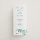 "Lakeview" - Letterpress Long Programs in Racing Green by Claudia Orengo - Front