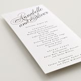 "Forever" - Letterpress Long Programs in Soft Black by Hudson meet Rose - Detail