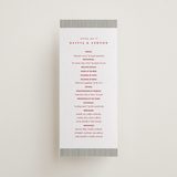 "Classic Cherries" - Letterpress Long Programs in Scarlet by Charter Oaks Creative - Front