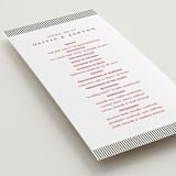 "Classic Cherries" - Letterpress Long Programs in Scarlet by Charter Oaks Creative - Detail