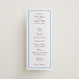 "Aperitif" - Letterpress Long Programs in Sky Blue by Megan Davis - Front