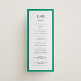 "Classic Initials" - Letterpress Long Programs in Soft Black by mo kelley - Front