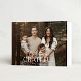 "feeling grateful" - Thanksgiving Cards in Cotton by Sara Hicks Malone - Folded Card