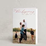 "scripted thanksgiving" - Thanksgiving Cards in Maple Leaf by Liz Conley - Folded Card