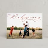 "scripted thanksgiving" - Thanksgiving Cards in Maple Leaf by Liz Conley - Front