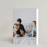 "We Are Grateful" - Thanksgiving Cards in Pearl by Kristel - Folded Card