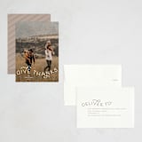 "Give Thanks Modern" - Thanksgiving Cards in Powder by Kristel - Assembled
