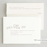 "Give Thanks Modern" - Thanksgiving Cards in Powder by Kristel - FREE Recipient Addressing