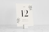 "Brushed Silver Cube" - Place Card Holders in Silver by Minted - With Sign