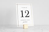 "Brushed Gold Cube" - Place Card Holders in Gold by Minted - With Sign