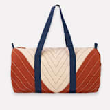 "Triangle Canvas Duffle Bag" - Tote Bag in red by Anchal
