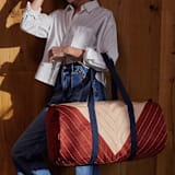 "Triangle Canvas Duffle Bag" - Tote Bag in red by Anchal