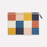 "Medium Checkered Laptop Case - Cobalt" - Tote Bag in multicolor by Anchal