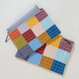 "Medium Checkered Laptop Case - Mosaic" - Tote Bag in multicolor by Anchal