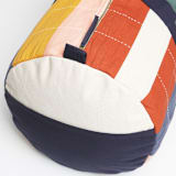 "Multi-Check Canvas Duffle Bag" - Tote Bag in multicolor by Anchal