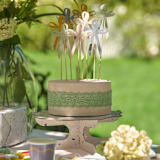 "Signature Cake Toppers: Pink, Mint, Blue, Mustard (8)" - Party Cake Toppers in multicolorassorted-colors by MA FÊTE