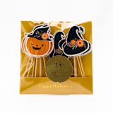 "Halloween Cupcake Toppers - Pack of 16" - Party Cake Toppers in orange by MA FÊTE