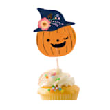 "Halloween Cupcake Toppers - Pack of 16" - Party Cake Toppers in orange by MA FÊTE