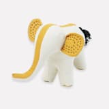 "Handmade Elephant Stuffed Animal - Bone" - Toys in white by Anchal